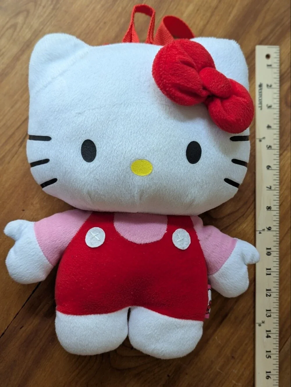 ❤️🩷Sanrio Hello Kitty Plush Backpack Purse - White, Red, Pink